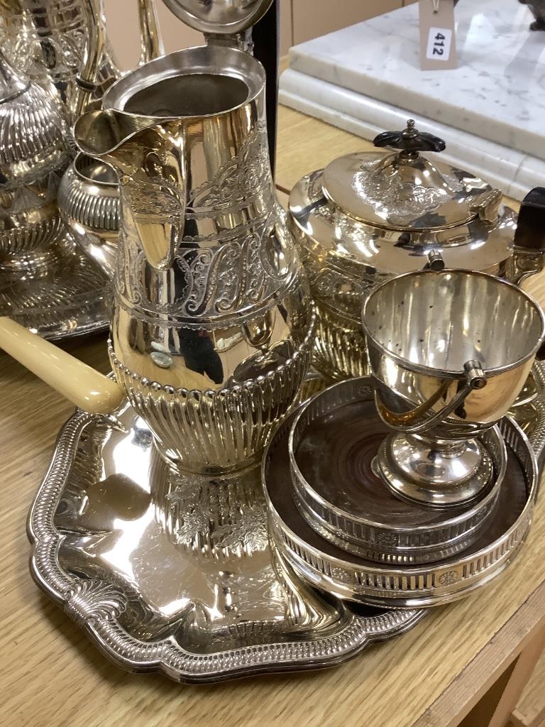 A group of electroplated wares